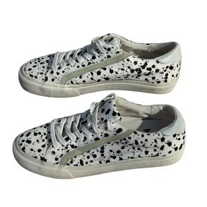 Madewell MWL Cow Print Haircalf Sneakers Women Size 7 Casual Trendy